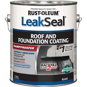 LeakSeal® Roof and Foundation Coating - Gallon, 3.78 L, Black