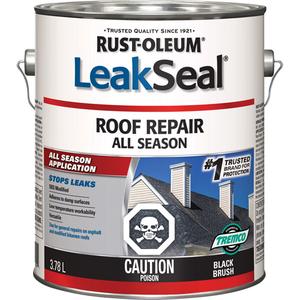 LeakSeal® All-Season Roof Repair - Gallon, 3.78 L, Black Brush