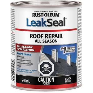 LeakSeal® All-Season Roof Repair - Can, 946 ml, Black Brush