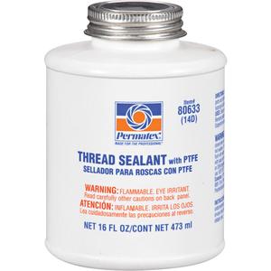 Thread Sealant with PTFE - 473 ml, White, Brush-Top Can, '-54° C - 149° C/-65° F - 300° F
