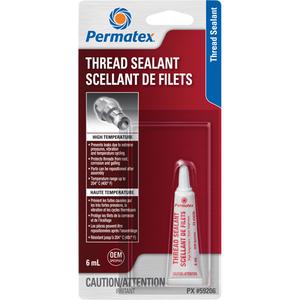 High Temperature Thread Sealant - 6 ml, White, Tube, '-54° C - 204° C/-65° F - 400° F