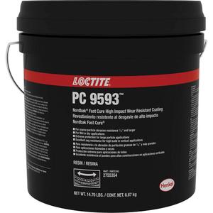 9593 Nordbak® Wear Prevention Coating - Pail, Blue, Blue, 10 kg, 10 kg, Two-Part