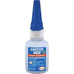 402™ Instant Adhesive - 20 g, 500 g, Bottle, Clear, Moisture Cure, 0.15 mm, '-40 - 135°C, Cyanoacrylate