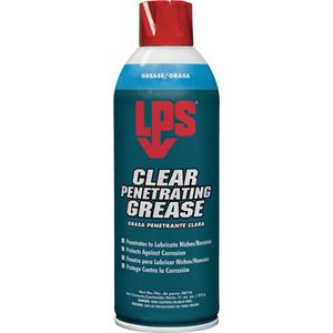 Clear Penetrating Grease - 11 oz., Aerosol Can, Beige, Acetone, Gas, 132.8 °F (56 °C)