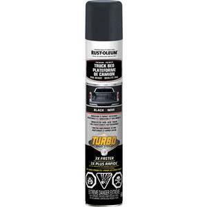Professional-Grade Rubberized Truck Bed Coating - Aerosol Can, Black, Black, 680 g, 680 g, Textured