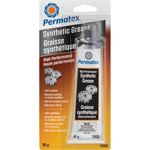 Permatex® Multi-Purpose Synthetic Grease - 85 g, Tube, NLGI Grade 2 GC/LB, ASTM D-1743 Certified Rust & Corrosion Resistant, '-28°C to 204°C (-20°F to 400°F)