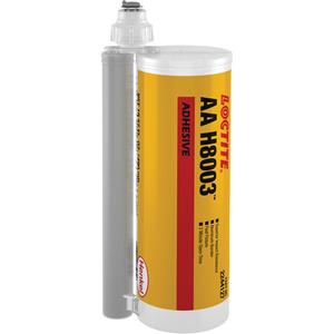 AA H8003 Structural Bonding Adhesive - 490 ml, Light Blue, Dual Cartridge, Room temperature (ambient) cure, Finite strain, Viscoelastic, 2