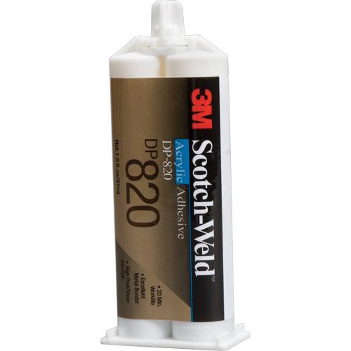 Scotch-Weld™ Acrylic Adhesive - 1.6 fl. oz., Dual Cartridge, Off-White, Two-Part, 15 min.