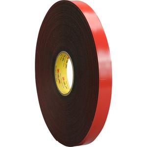 VHB™ Tape - Acrylic, 25.4 mm (1"), 12 mm (1/2"), 33 m (108'), 62 mils