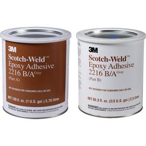 Scotch-Weld™ Adhesive - 1 gal., 32 fl. oz., Pail, Grey, 90 min., 7 Days, Two-Part