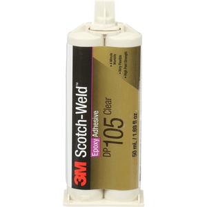 Scotch-Weld™ Adhesive - 1.7 fl. oz., Cartridge, Translucent, 4 min., 48 hrs., Two-Part