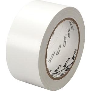 764 General-Purpose Vinyl Tape - 25.4 mm (1"), 76 mm (3"), 32.9 m (108'), 5 mils, White