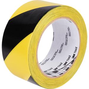 Hazard Warning Tape 766 - 50.8 mm (2"), 76.2 mm (3"), 33 m (108'), Black/Yellow