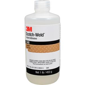 Scotch-Weld™ Instant Adhesive CA8 - 1 lbs., 1 oz., Bottle, Clear