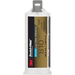Scotch-Weld™ Low-Odor Acrylic Adhesive - 1.64 fl. oz., 200 ml, 400 ml, Cartridge, Off-White, Two-Part, 10 min.