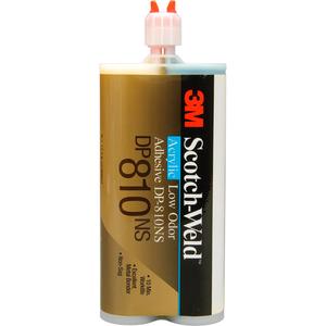 Scotch-Weld™ Low-Odor Acrylic Adhesive - 200 ml, Cartridge, Off-White, Two-Part, 10 min.