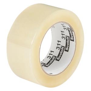 Scotch® 311 Box Sealing Tape - Hand, Acrylic, 48 mm (1-22/25"), 100 m (328'), 1500 m (4921'), clear