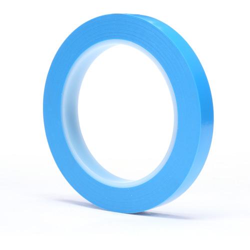 Scotch® High-Temperature Fine Line Tape - 12 mm (1/2"), 24 mm (1"), 33 m (108'), Blue