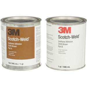 Scotch-Weld™ Urethane Adhesive 3549 - 64 fl. oz., Can, Brown, 30 min., 7 Days