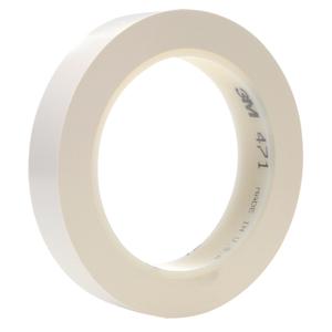 471 Vinyl Tape - 25.4 mm (1"), 12 mm (1/2"), 50.8 mm (2"), 32.9 m (108'), 5.3 mils, White, Individually wrapped