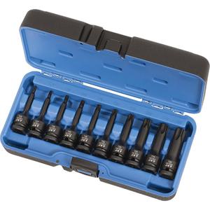 PTB-1210 1/2" Drive Torx® Bit Impact Socket Set - Torx®, 1/2", 10, Manganese Phosphate, 3", T25; T27; T30; T40; T45; T50; T55; T60; T70; T80