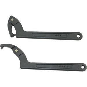 JPSW-104 Pin-Style Adjustable Spanner Wrench - Adjustable, 2" - 4-3/4", 11-1/2", Black Oxide, Plain, 1/4"