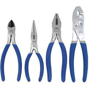 JPS-4N Starter Pliers Set - 4, ANSI, 6-1/2" Diagonal Cutter; 6-1/2" Long Nose; 7" Linemans; 8" Slip Joint
