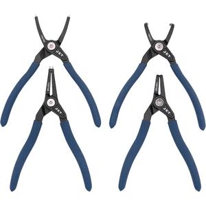 SRP-770S Super Heavy-Duty Snap Ring Pliers Set - 4, 7" Internal Straight; 7" Internal Bent; 7" External Straight; 7" External Bent, 7"