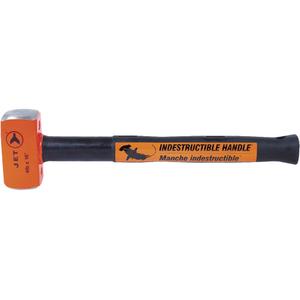 USH-416 Super Heavy-Duty Indestructible Handle Sledge Hammer - 4 lbs., Plain, Solid Steel, 16", ANSI B107.400-2008, 5.8 lbs. (2.61 kg), Lifetime Warranty