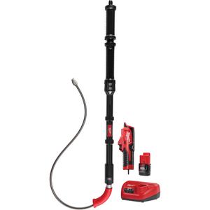M12™ Trapsnake™ Toilet Auger - Powered, Bulb, 6', 1/2", (1) M12™ Trapsnake™ 6 ft. Toilet Auger; (1) M12™ Trapsnake™ Driver; (1) M12™ Redlithium™ CP1.5 Battery Pack; M12™ Charger, 5-year tool, 3-year Battery