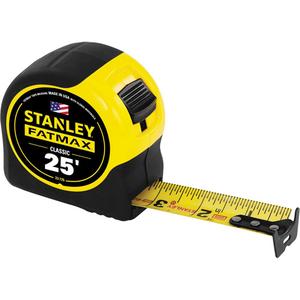 FatMax® Classic Tape Measure - 25', 1-1/4", Yellow/Black, Mylar®