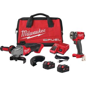 M18 Fuel™ Compact Impact Wrench & Grinder Kit - 18 V, Lithium-Ion