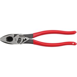 Lineman's Dipped Grip Pliers with Crimper & Bolt Cutter - 9", 0.74", 2.21", Dipped