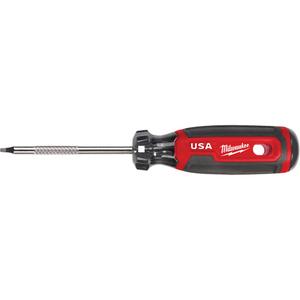 Square Screwdriver - #1, 3", Round, Cushion Grip, 170 mm, Square, 1.1", Standard