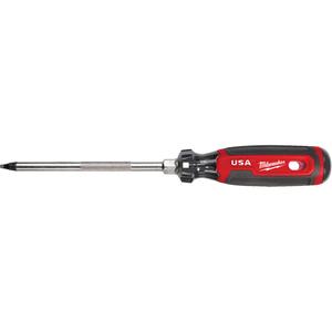 Square Screwdriver - #3, 6", Round, Cushion Grip, 279 mm, Square, 1.4", Standard