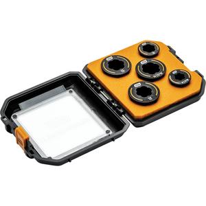 Bolt Biter™ Wrench Insert Set - 5, Metric, Open-Ended/Ratcheting Box, Limited Lifetime Warranty, 1/4", Manganese Phosphate, 1/4"