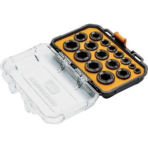 Bolt Biter™ Wrench Insert Set - 16, Imperial and Metric, Open-Ended/Ratcheting Box, Limited Lifetime Warranty, 1/4", Manganese Phosphate, 1/4"