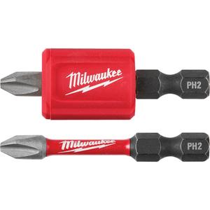Shockwave™ Impact Duty™ Magnetic Attachment & PH2 Bit Set - 3, Alloy Steel, (1) Shockwave™ Impact Duty™ Magnetic Attachment; (2) Phillips #2 Bits