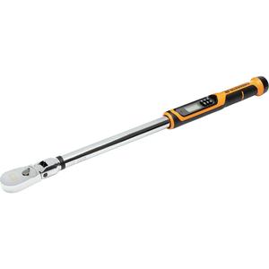 Flex Head Torque Wrench with Angle - 25", Electronic, 1" Square, 25 - 250 ft-lbs./301 - 3010 in-lbs., 0.1 ft-lbs., 1 Year Limited, 90 Days for Calibration Accuracy