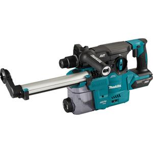 XGT Brushless Cordless SDS-Plus Rotary Hammer with DX10 Dust Extraction Attachment (Tool Only) - 40 V, 1-3/16", Lithium-Ion, 0-840, 3 ft-lbs, Side Handle; Bit Grease; Depth Gauge; Dust Extraction System