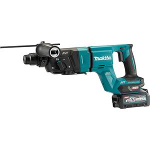 XGT Rotary Hammer with Brushless Motor - 40 V, 1-1/8", Lithium-Ion, 0-980, 2 ft-lbs, 40V Max (4.0Ah) Li-Ion Battery BL4040; Rapid Charger; Battery Cover; Side Handle; Cleaning Cloth; Bit Grease; Depth Gauge; Air Duct Cap; Plastic Carrying Case