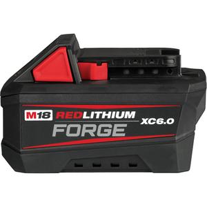 M18™ Redlithium™ FORGE™ XC6.0 Battery Pack - 18 V, 6 Ah, Lithium-Ion, PWR4, 110 min., 25 min., 61 min.