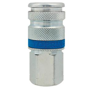 Quiksilver 1/4" Industrial High Pressure Couplers - Zinc Plated Steel, 1/4