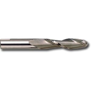 Extra Long Series Ball Nose End Mill For Aluminum - High Speed Steel, 1", 2