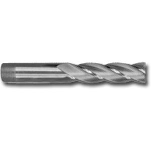 Long Series Threaded Shank End Mill - High Speed Steel, 1-1/4", 4", 6, 6-7/16", 1-1/4"