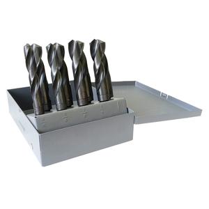 Reduced Shank Drill Bit Set - 5, 8, High Speed Steel, 9/16, 5/8, 3/4, 7/8, 1