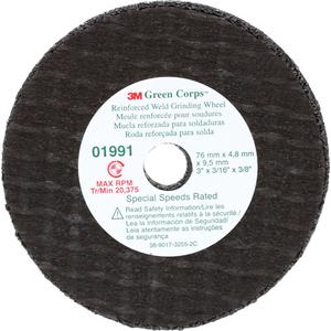 Green Corps™ Cut-Off Wheel - 3", 0.188", 3/8", 35000, 1, Aluminum Oxide