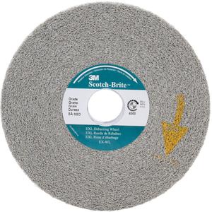 Scotch-Brite™ EXL Deburring Wheels - 6", 1", 1/2", 1", 8A, 6000, Aluminum Oxide