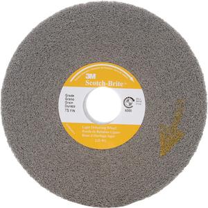 Scotch-Brite™ Light Deburring Wheel LD-WL - 6", 1", Fine, 1", Silicon Carbide, Centre Hole, 7, 6000 RPM