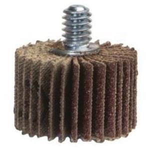 Grind-O-Flex™ Mini Quick-Change Flap Wheel - 1-3/8", 120, 60, 80, 5/8", 1/4"-20, Ceramic Alumina, 30000, Fine, Metals, Plastic, Rubber and Wood